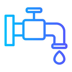 Save Water gradient icon