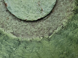 Abstract Painted Metal