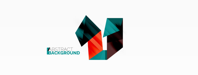 Abstract line and triangle background. Creative geometric abstract backdrop. Business template for wallpaper, banner, background or landing