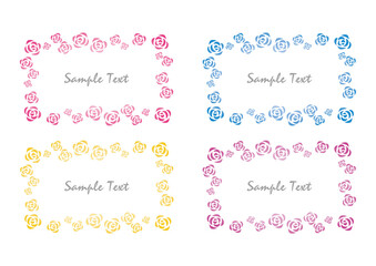 バラのフレームセット