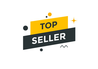 Top seller banner Recommendation sign. Flat Design element. top seller sale label
