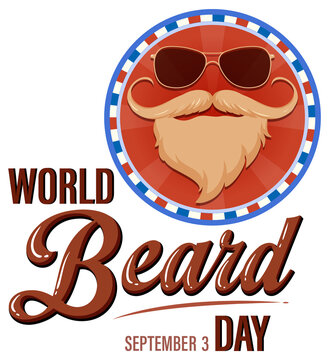 World beard day banner design