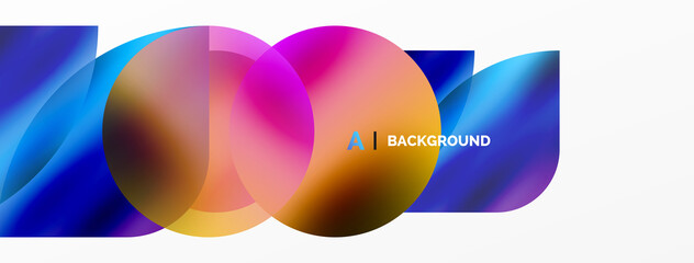 Transparent effects geometric abstract background. Minimalist wallpaper, banner, background or landing