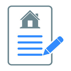 Agreement, loan papers, property document icon