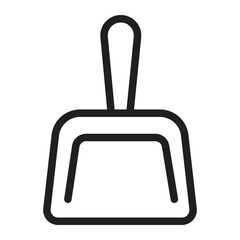 dustpan line icon