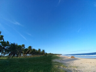 Praia do paiva - Pernambuco - final de tarde em uma praia deserta 