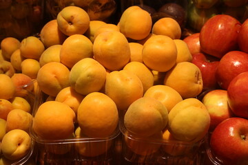 Berries and fruits are sold at a bazaar in Israel