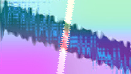 Abstract wavy line neon gradient background image.