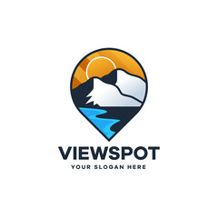 Landscape Spot Logo Template