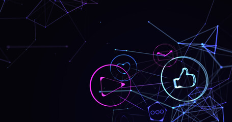 Shock wave explosion against black background 