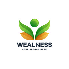 Abstract People Healthy Logo