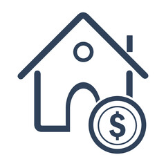 Building, dollar, price icon