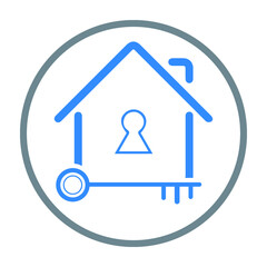 key, Building, safe icon.