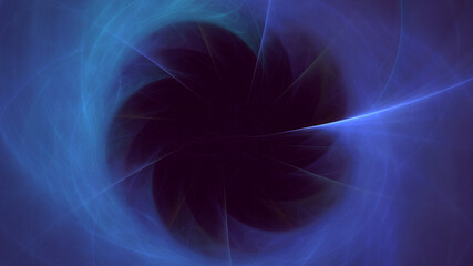 3D rendering abstract multicolor fractal light background