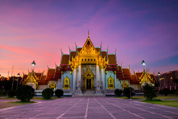 temple on twilight sky