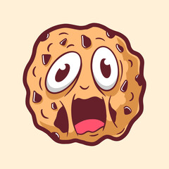 Funny cookies cartoon character