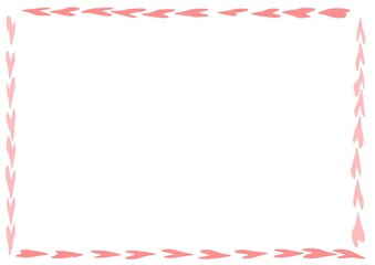 ハートマークのフレーム