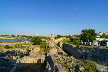 Fototapeta na wymiar Landscape overlooking historic Chersonese