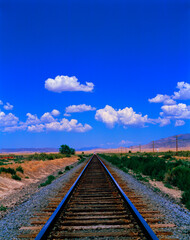 Fototapeta premium まっすぐな線路