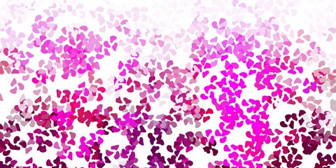Fototapeta na wymiar Light pink vector background with random forms.