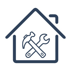 Construction, home repair, renovation icon