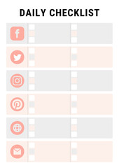 Daily Checklist