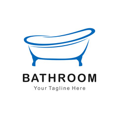 bathtub vector logo
