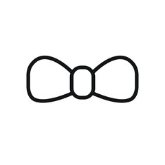 Fototapeta premium Isolated wear icon line symbol on clean background. bow tie element in trendy style