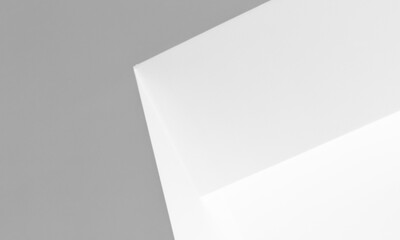 Abstract minimal interior background with white corner