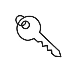 Key icon with simple design