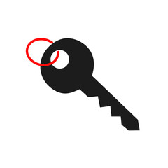 Key icon with trendy design