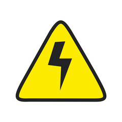 high voltage icon with trendy design