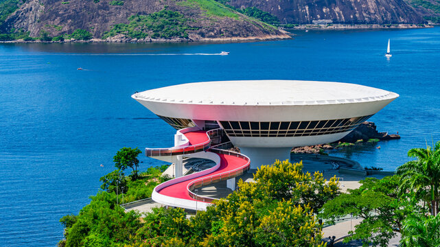 The Museum of Contemporary Art is a project by brazilian architect Oscar Niemeyer, in Niterói - Rio de Janeiro, Brazil