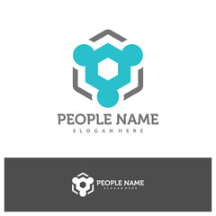 People Logo Design Template. Community People logo concept vector. Creative Icon Symbol
