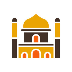 Ramadan icon pixel perfect icon vector minimalist with add folder solid color. suitable for UI UX, print template, Web design and other.