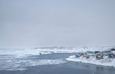 Winter waves on the beach