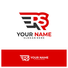 Letter ERS Logo Design Template. Initial ERS course logo concept vector. Creative Icon Symbol
