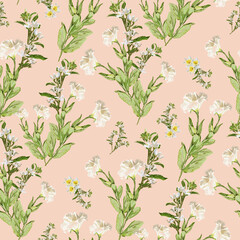 classic, nostalgic botanical seamless repeat pattern designs that would be perfect for home decor, upholstery, wallpaper or apparel.	
