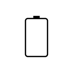 cell phone battery icon logo vector design