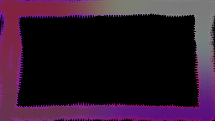 Abstract neon grunge border background image.