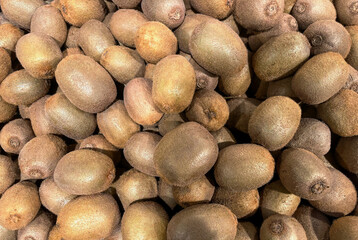 Background of kiwi fruit close-up