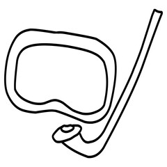 underwater mask  Illustration