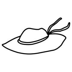 beach hat Illustration