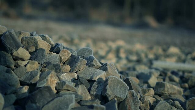 Heap of constraction stones for building