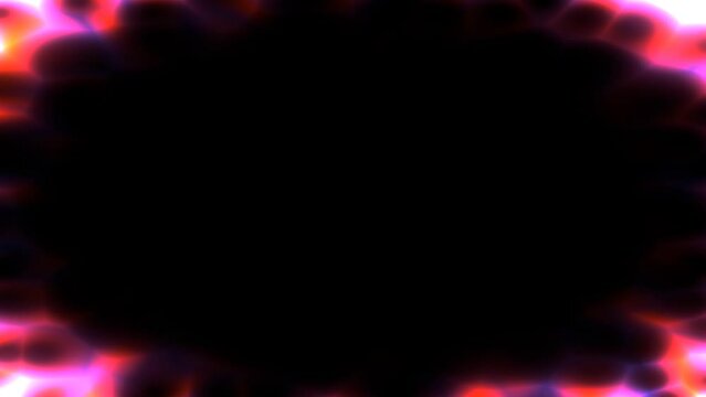 Moving 4k animation of red colored fire with smooth movement in the frame