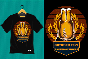 October Fest American Festival T Shirt Design