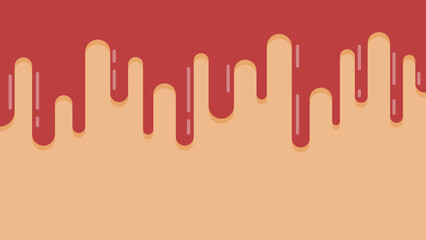 melted strawberry cream background flat design