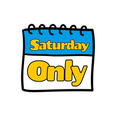 Tag inscription saturday only, calendar
