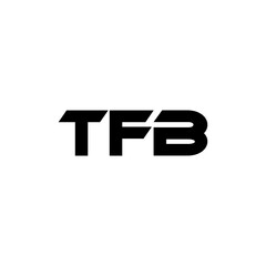TFB letter logo design with white background in illustrator, vector logo modern alphabet font overlap style. calligraphy designs for logo, Poster, Invitation, etc.