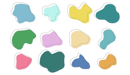 Simple line frame set illustration